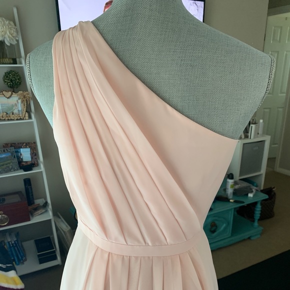 Weddington Way Blush Bridesmaid Dress - Picture 3 of 5
